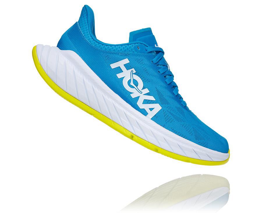 Hoka One One Løbesko Dame - Carbon X 2 - Blå/Hvide - 021594FGM